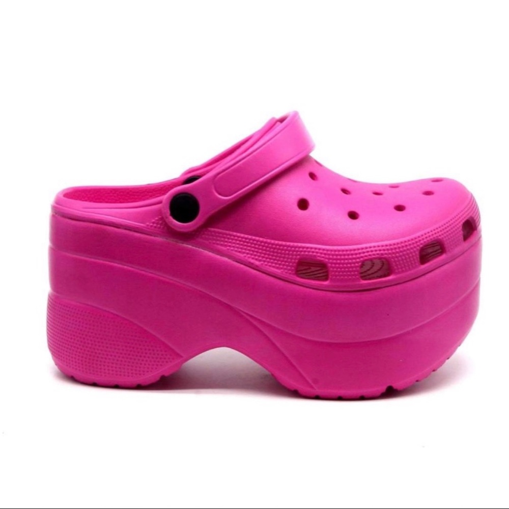 Pink platform Sandals